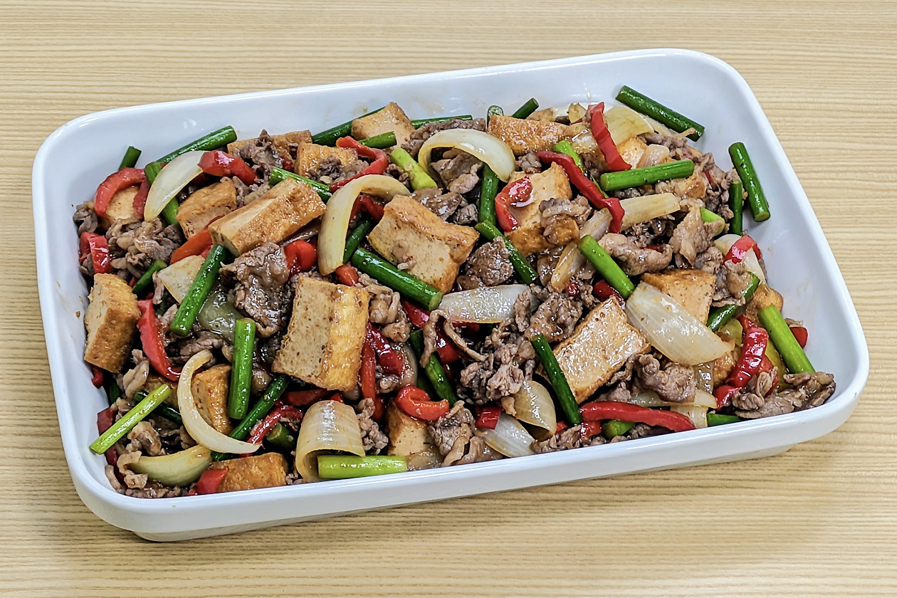 牛肉と厚揚げ豆腐の台湾風炒め